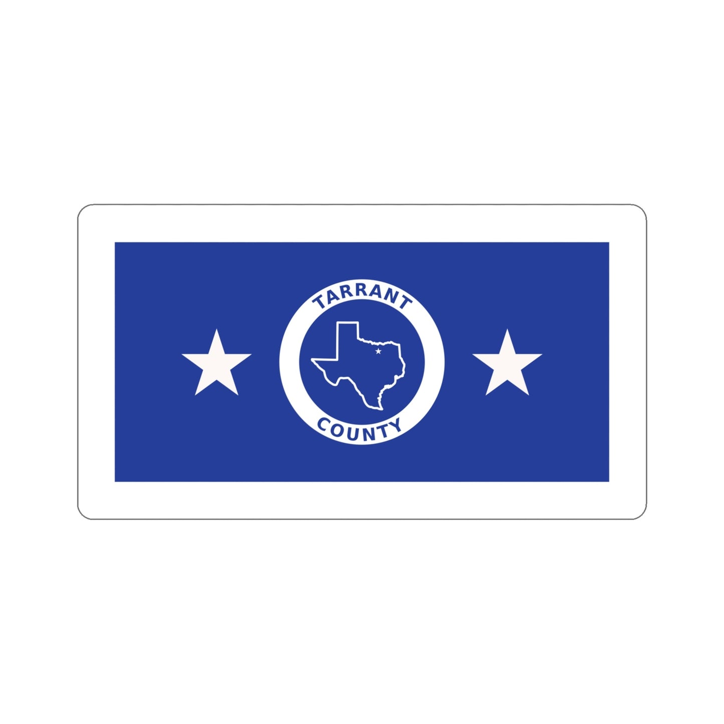 Flag of Tarrant County Texas STICKER Vinyl Die-Cut Decal-5 Inch-The Sticker Space