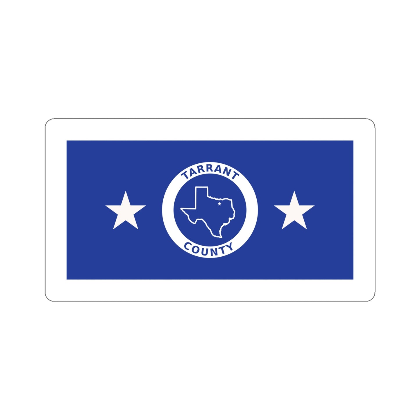 Flag of Tarrant County Texas STICKER Vinyl Die-Cut Decal-6 Inch-The Sticker Space