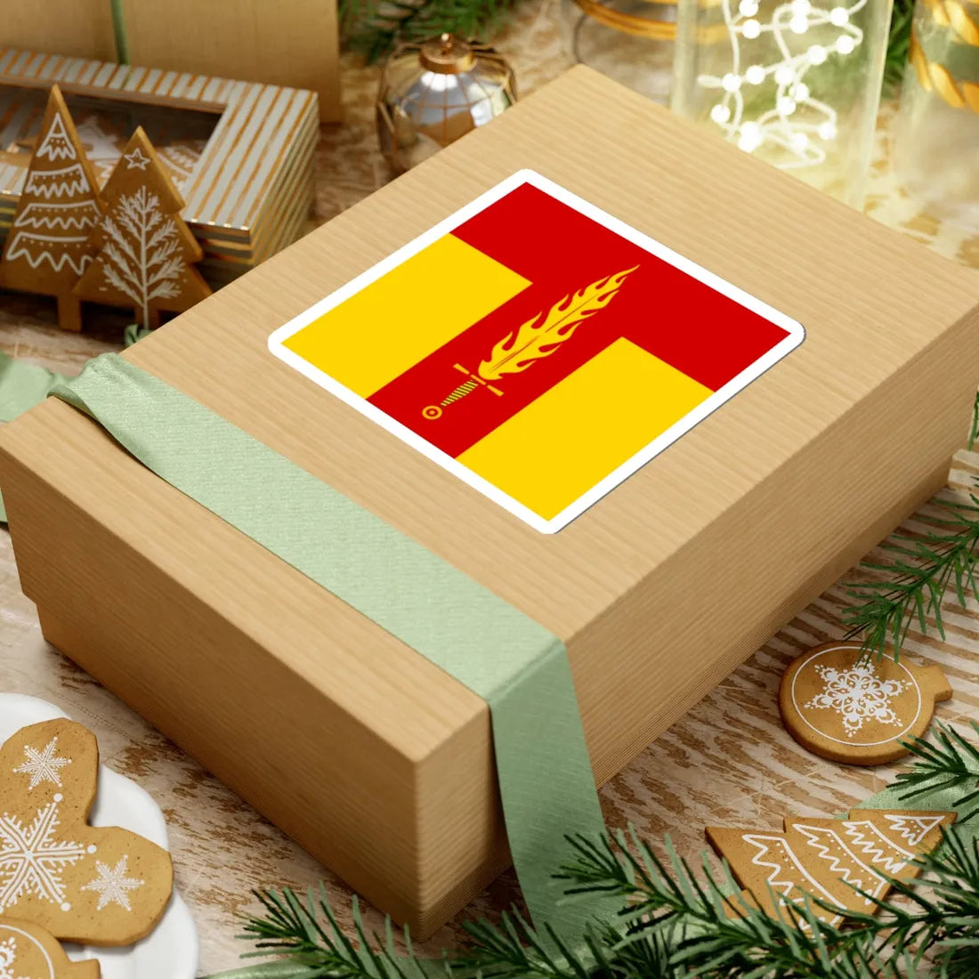 Flag of Tartakiv (Ukraine) STICKER Vinyl Kiss-Cut Decal - The Sticker Space