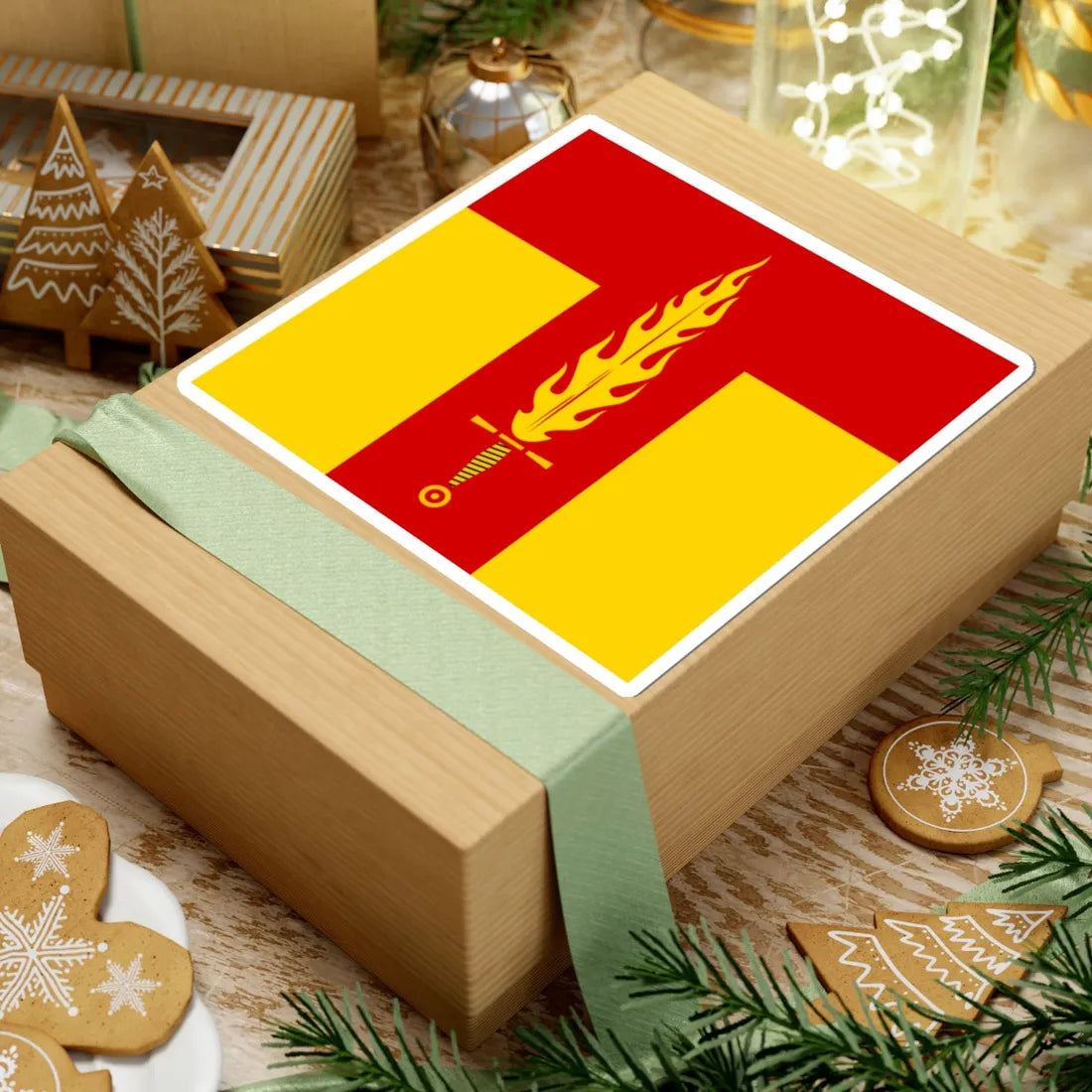 Flag of Tartakiv (Ukraine) STICKER Vinyl Kiss-Cut Decal - The Sticker Space