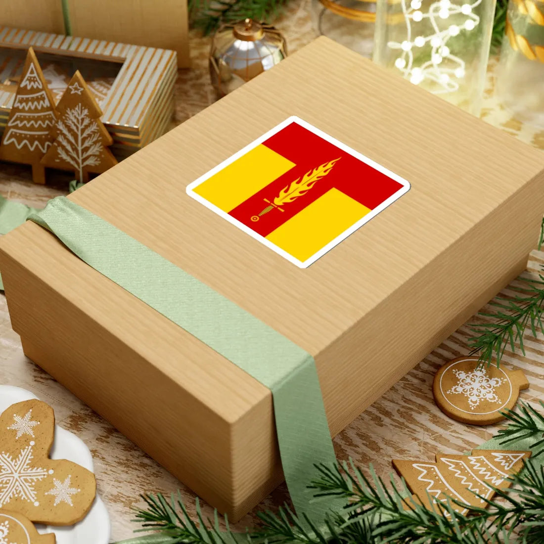 Flag of Tartakiv (Ukraine) STICKER Vinyl Kiss-Cut Decal - The Sticker Space