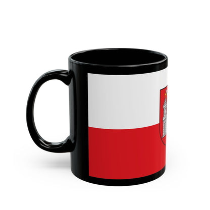 Flag of Tartu Estonia - Black Coffee Mug-The Sticker Space