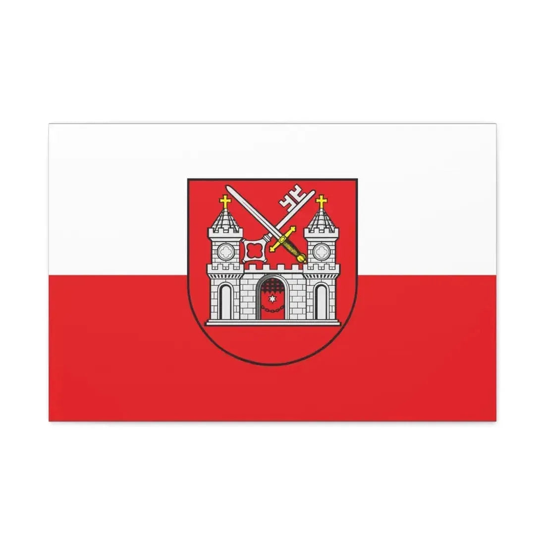 Flag of Tartu Estonia - Canvas Wall Art 30" x 20" 1.25" - The Sticker Space