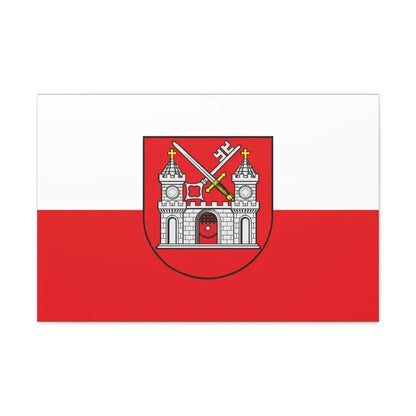 Flag of Tartu Estonia - Canvas Wall Art 30" x 20" 1.25" - The Sticker Space