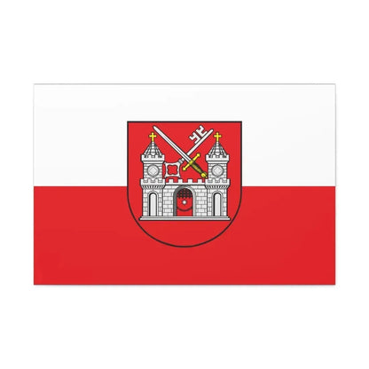 Flag of Tartu Estonia - Canvas Wall Art 36" x 24" 1.25" - The Sticker Space