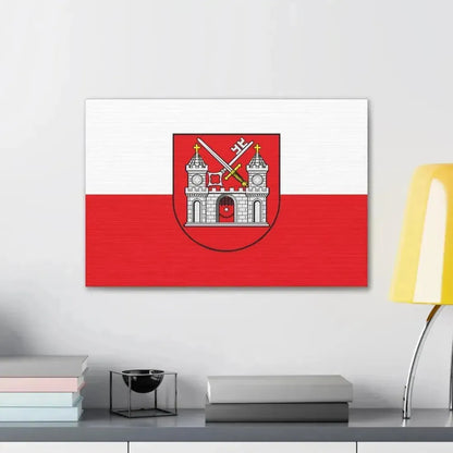 Flag of Tartu Estonia - Canvas Wall Art - The Sticker Space