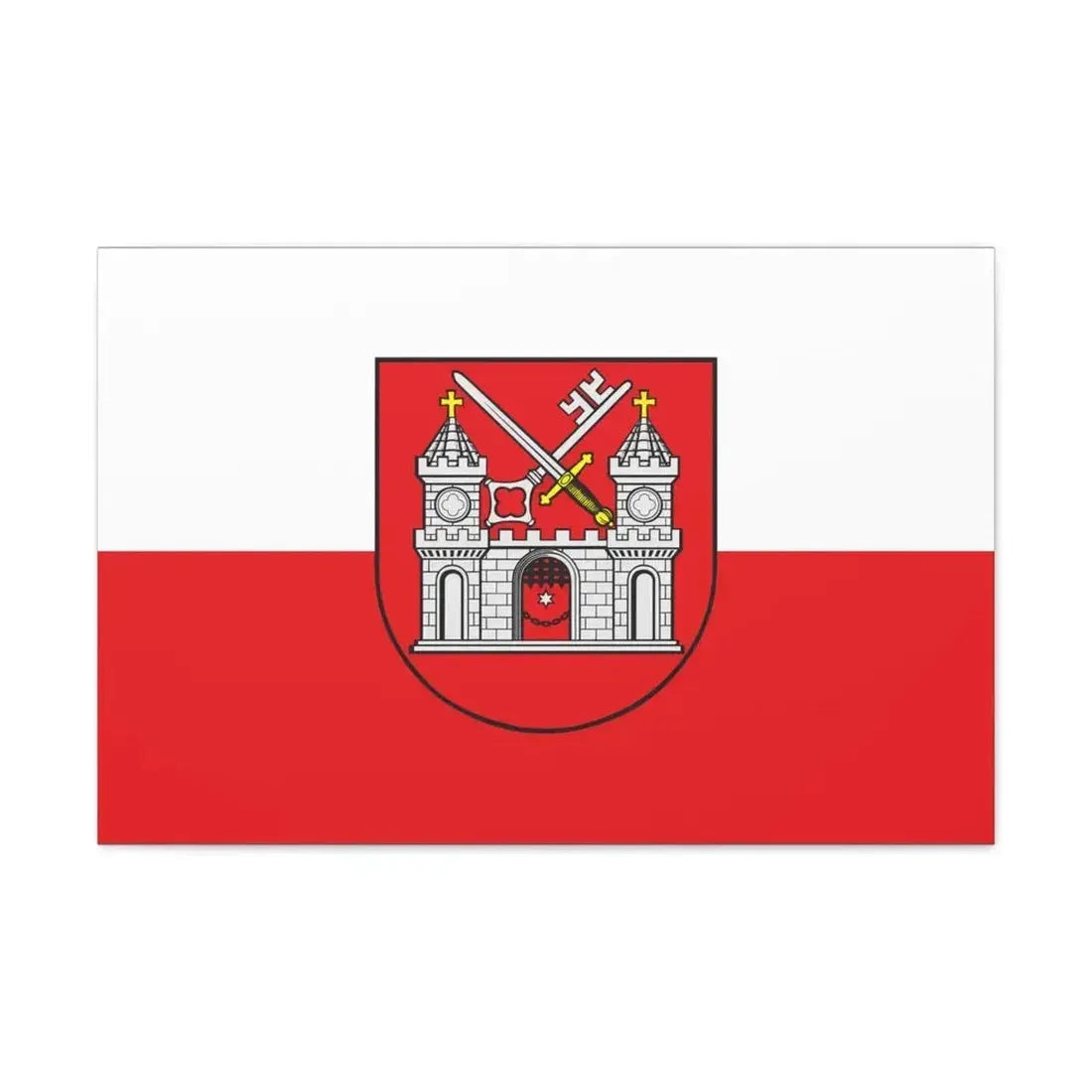 Flag of Tartu Estonia - Canvas Wall Art - The Sticker Space