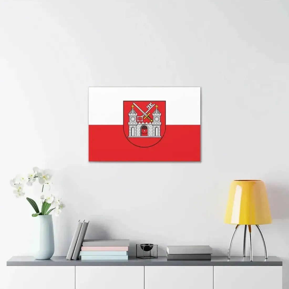 Flag of Tartu Estonia - Canvas Wall Art - The Sticker Space