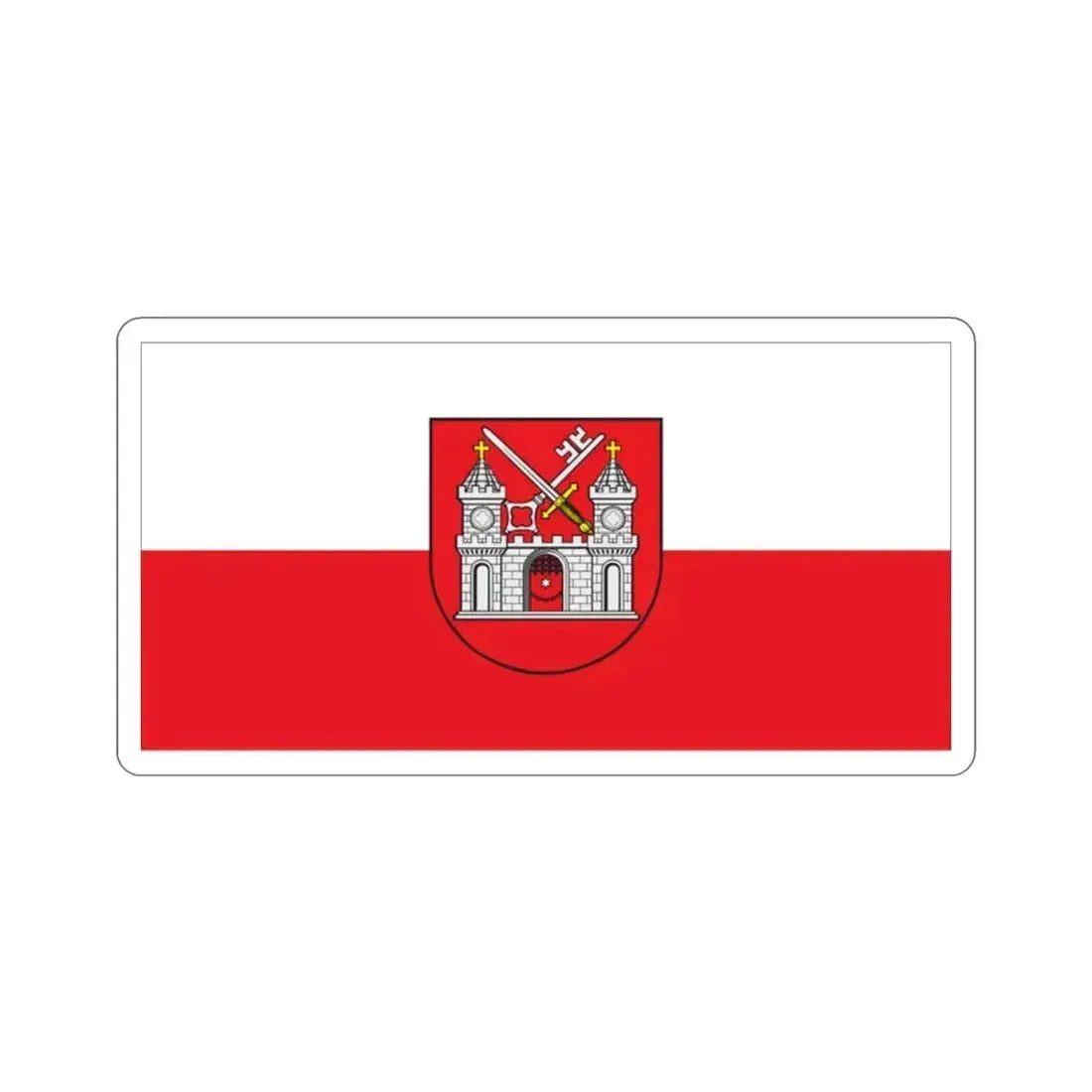 Flag of Tartu Estonia STICKER Vinyl Die-Cut Decal 2 Inch - The Sticker Space