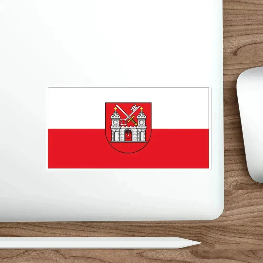 Flag of Tartu Estonia STICKER Vinyl Die-Cut Decal - The Sticker Space