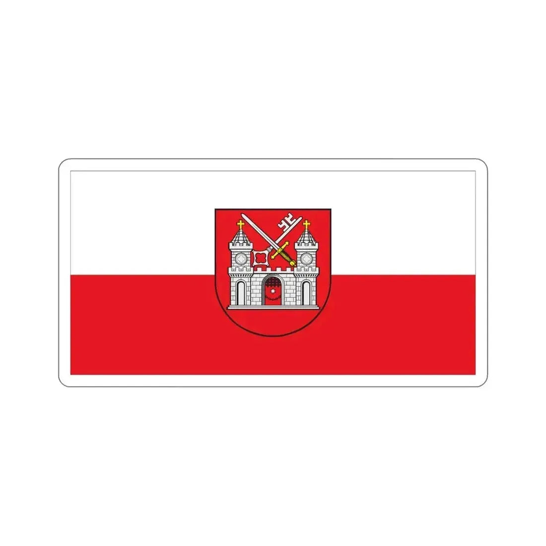 Flag of Tartu Estonia STICKER Vinyl Die-Cut Decal - The Sticker Space