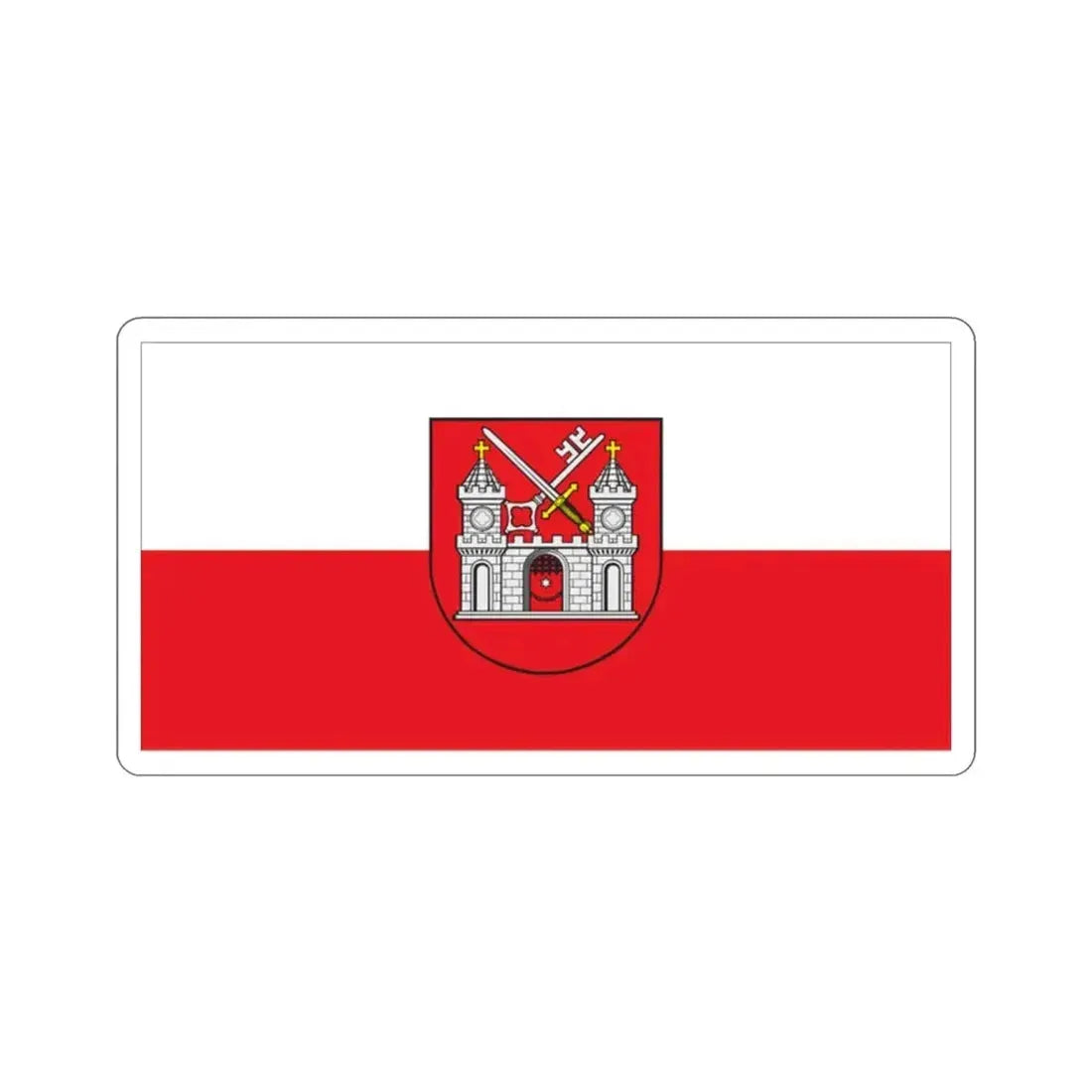 Flag of Tartu Estonia STICKER Vinyl Die-Cut Decal - The Sticker Space