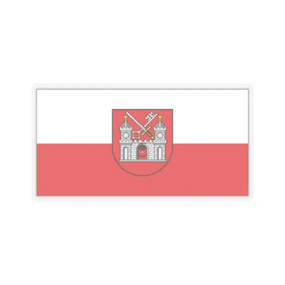 Flag of Tartu Estonia - STICKER Vinyl Kiss-Cut Decal 2 Inch Transparent - The Sticker Space