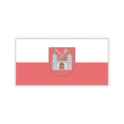 Flag of Tartu Estonia - STICKER Vinyl Kiss-Cut Decal 4 Inch Transparent - The Sticker Space