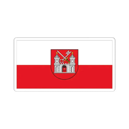 Flag of Tartu Estonia - STICKER Vinyl Kiss-Cut Decal 4 Inch White - The Sticker Space