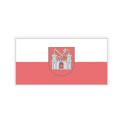 Flag of Tartu Estonia - STICKER Vinyl Kiss-Cut Decal 6 Inch Transparent - The Sticker Space