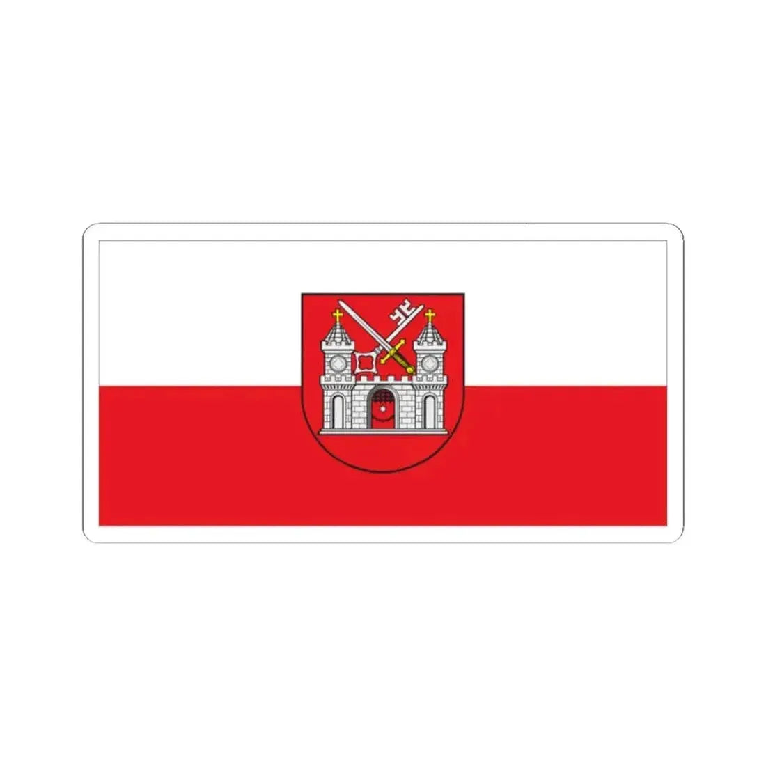 Flag of Tartu Estonia - STICKER Vinyl Kiss-Cut Decal - The Sticker Space