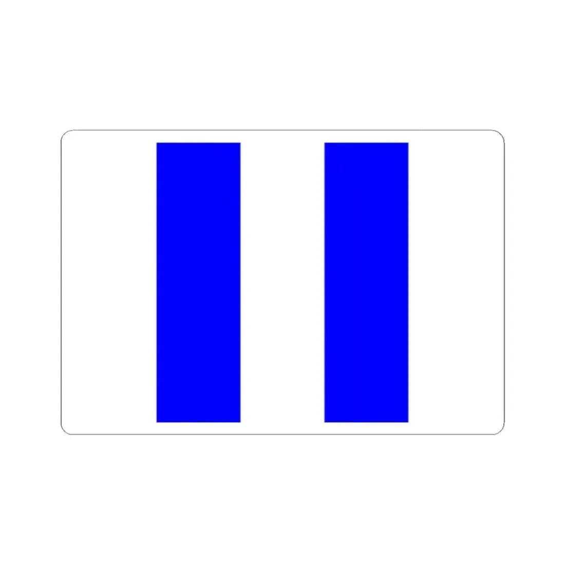 Flag of Tarxien Malta - STICKER Vinyl Kiss-Cut Decal 2 Inch White - The Sticker Space