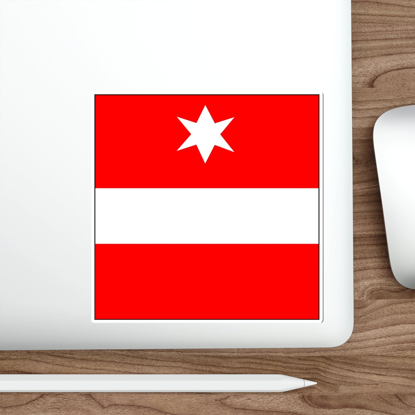 Flag of Täsch Switzerland STICKER Vinyl Die-Cut Decal-The Sticker Space