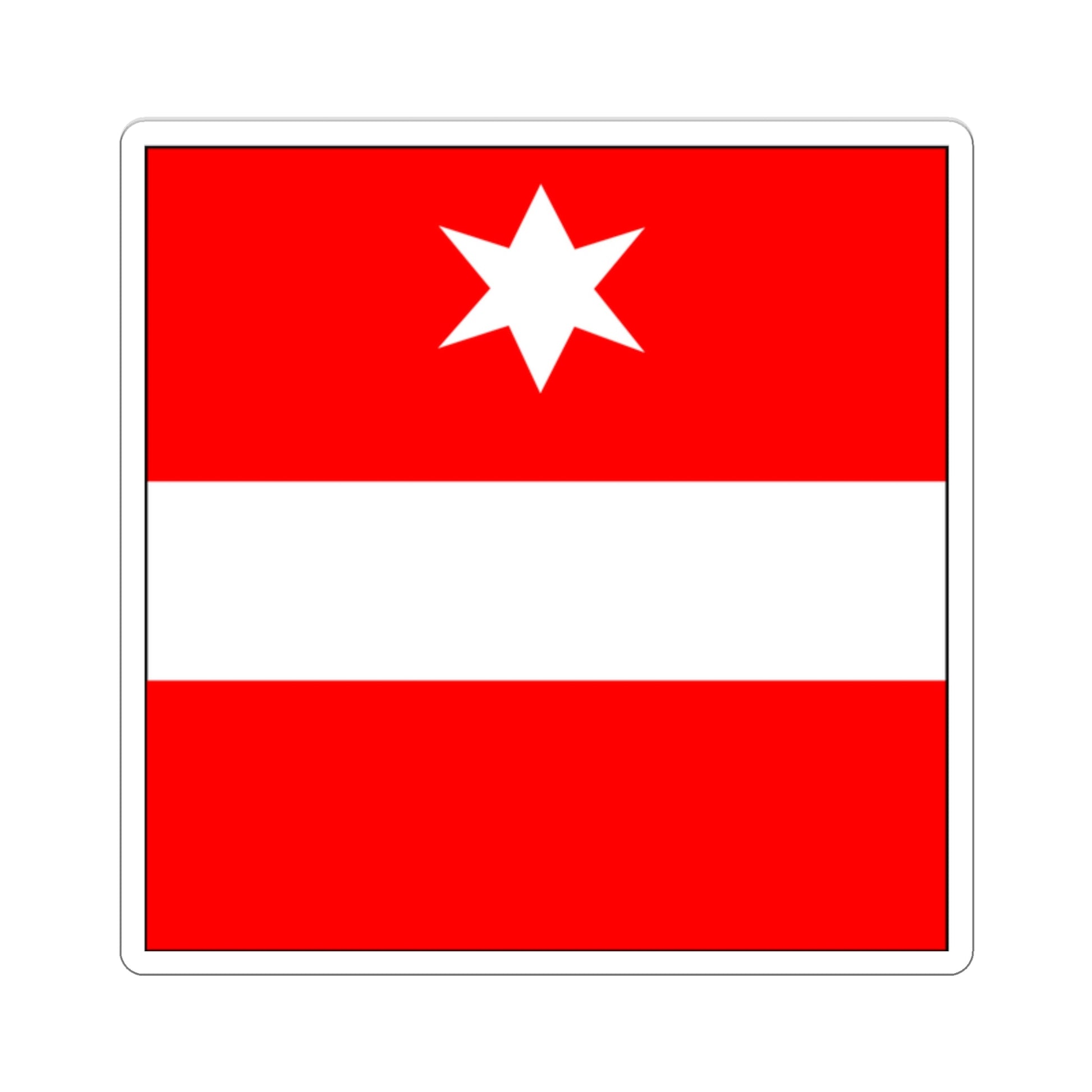 Flag of Täsch Switzerland STICKER Vinyl Die-Cut Decal-2 Inch-The Sticker Space