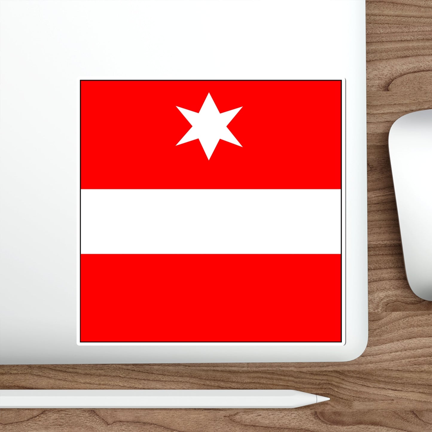 Flag of Täsch Switzerland STICKER Vinyl Die-Cut Decal-The Sticker Space