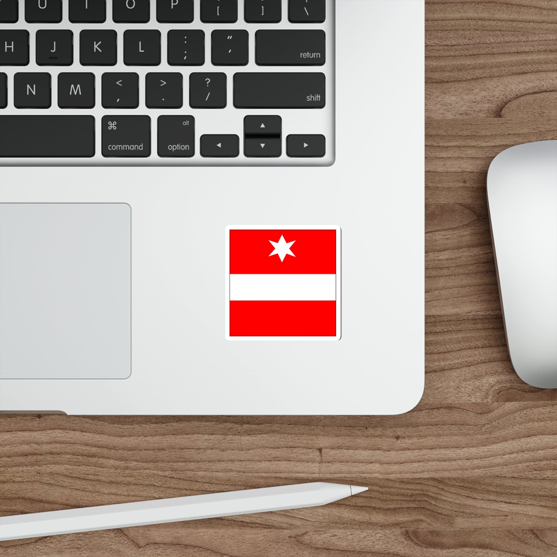 Flag of Täsch Switzerland STICKER Vinyl Die-Cut Decal-The Sticker Space