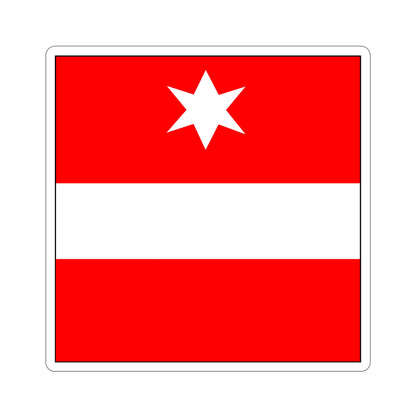 Flag of Täsch Switzerland STICKER Vinyl Die-Cut Decal-6 Inch-The Sticker Space