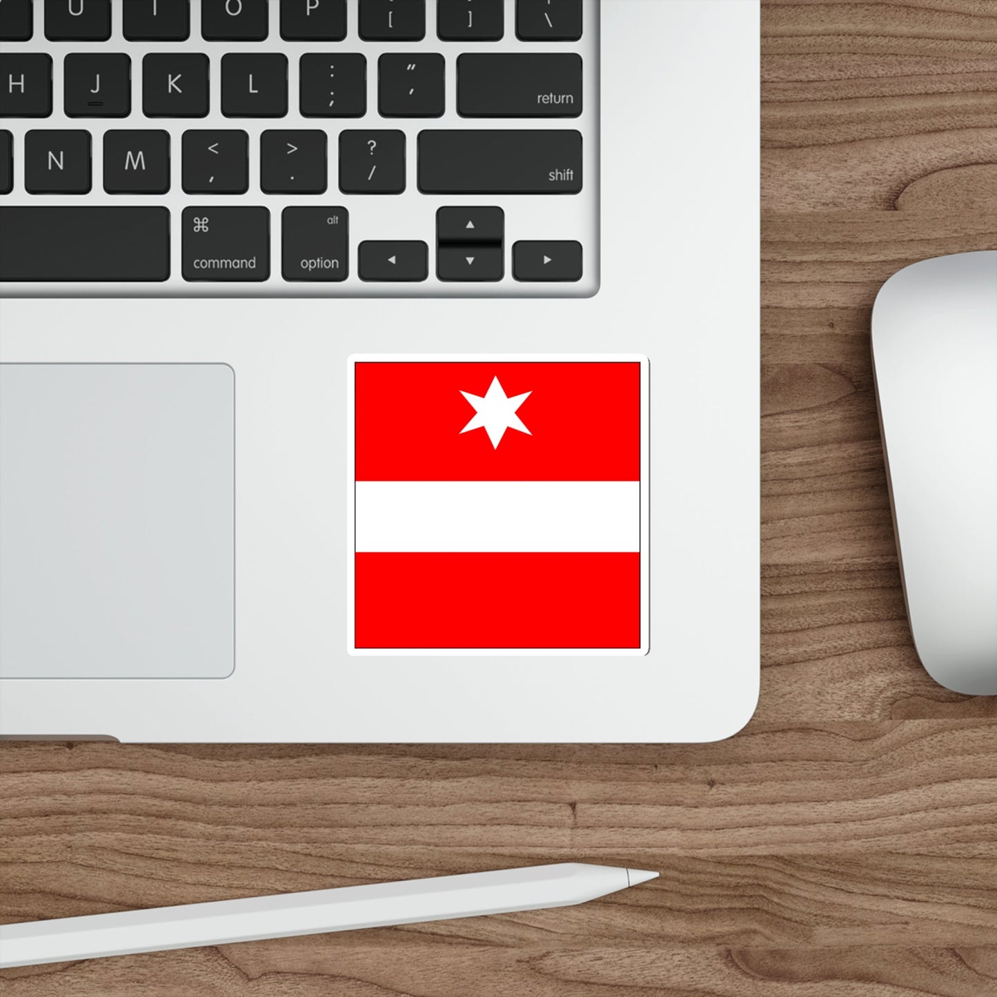 Flag of Täsch Switzerland STICKER Vinyl Die-Cut Decal-The Sticker Space