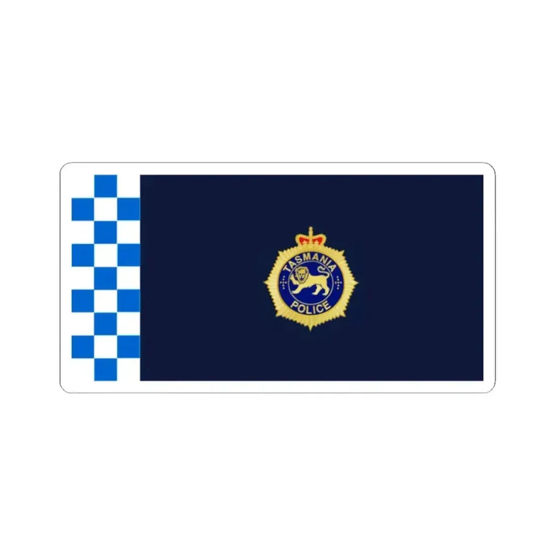 Flag of Tasmania Police (Australia) STICKER Vinyl Kiss-Cut Decal 2 Inch White - The Sticker Space