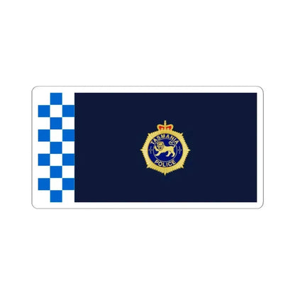 Flag of Tasmania Police (Australia) STICKER Vinyl Kiss-Cut Decal 4 Inch White - The Sticker Space