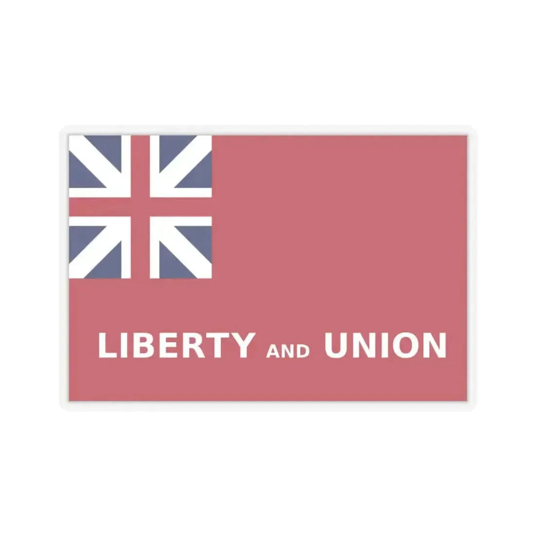 Flag of Taunton, Massachusetts - STICKER Vinyl Kiss-Cut Decal 3 Inch Transparent - The Sticker Space