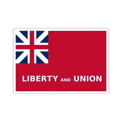 Flag of Taunton, Massachusetts - STICKER Vinyl Kiss-Cut Decal 4 Inch White - The Sticker Space