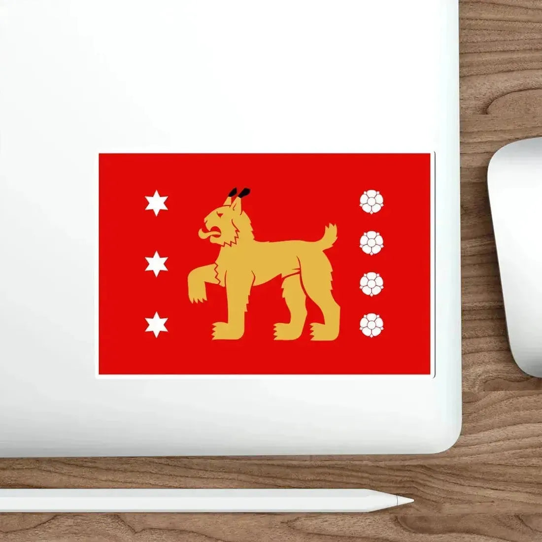 Flag of Tavastia Proper Finland STICKER Vinyl Die-Cut Decal - The Sticker Space