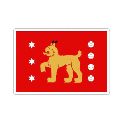 Flag of Tavastia Proper Finland - STICKER Vinyl Kiss-Cut Decal 3 Inch White - The Sticker Space