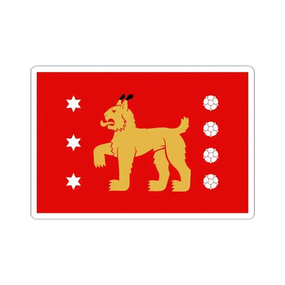 Flag of Tavastia Proper Finland - STICKER Vinyl Kiss-Cut Decal 4 Inch White - The Sticker Space