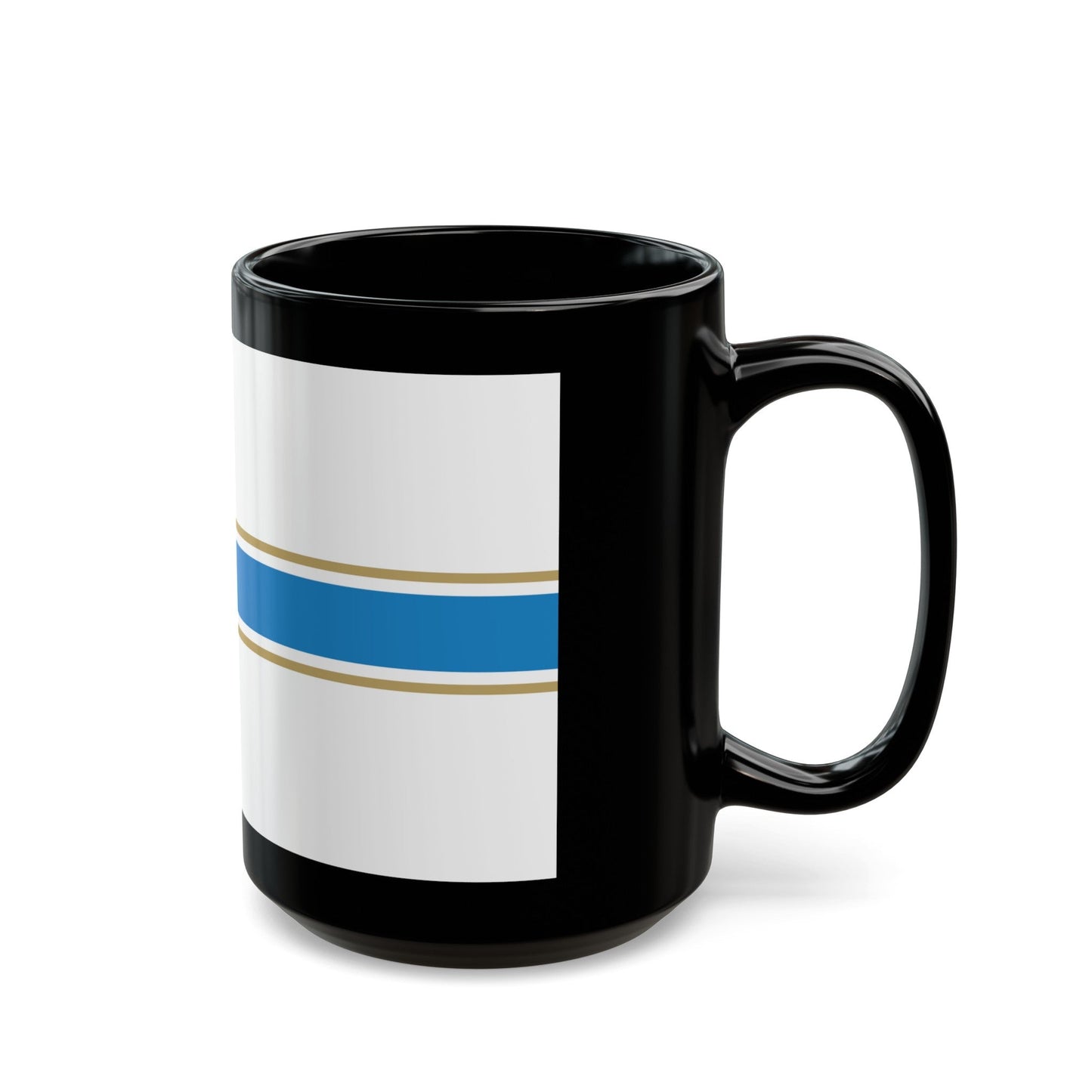 Flag of Tbilisi Georgia - Black Coffee Mug-The Sticker Space