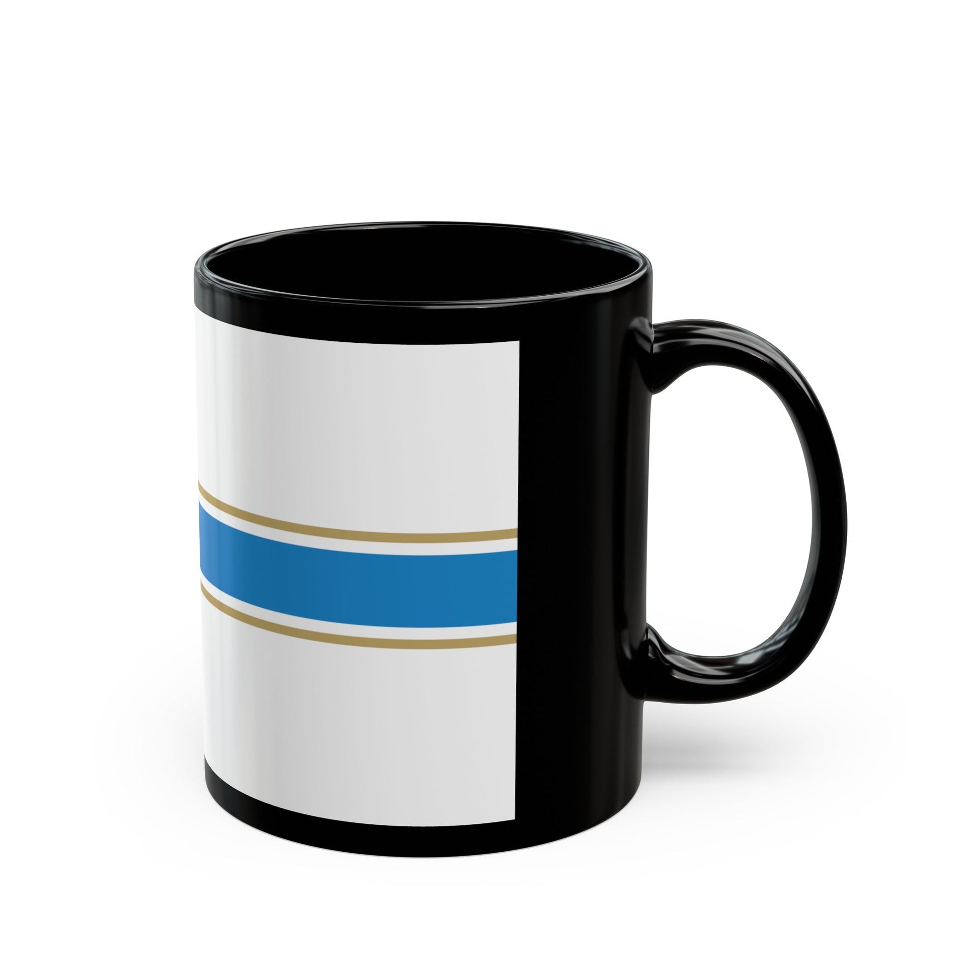 Flag of Tbilisi Georgia - Black Coffee Mug-The Sticker Space