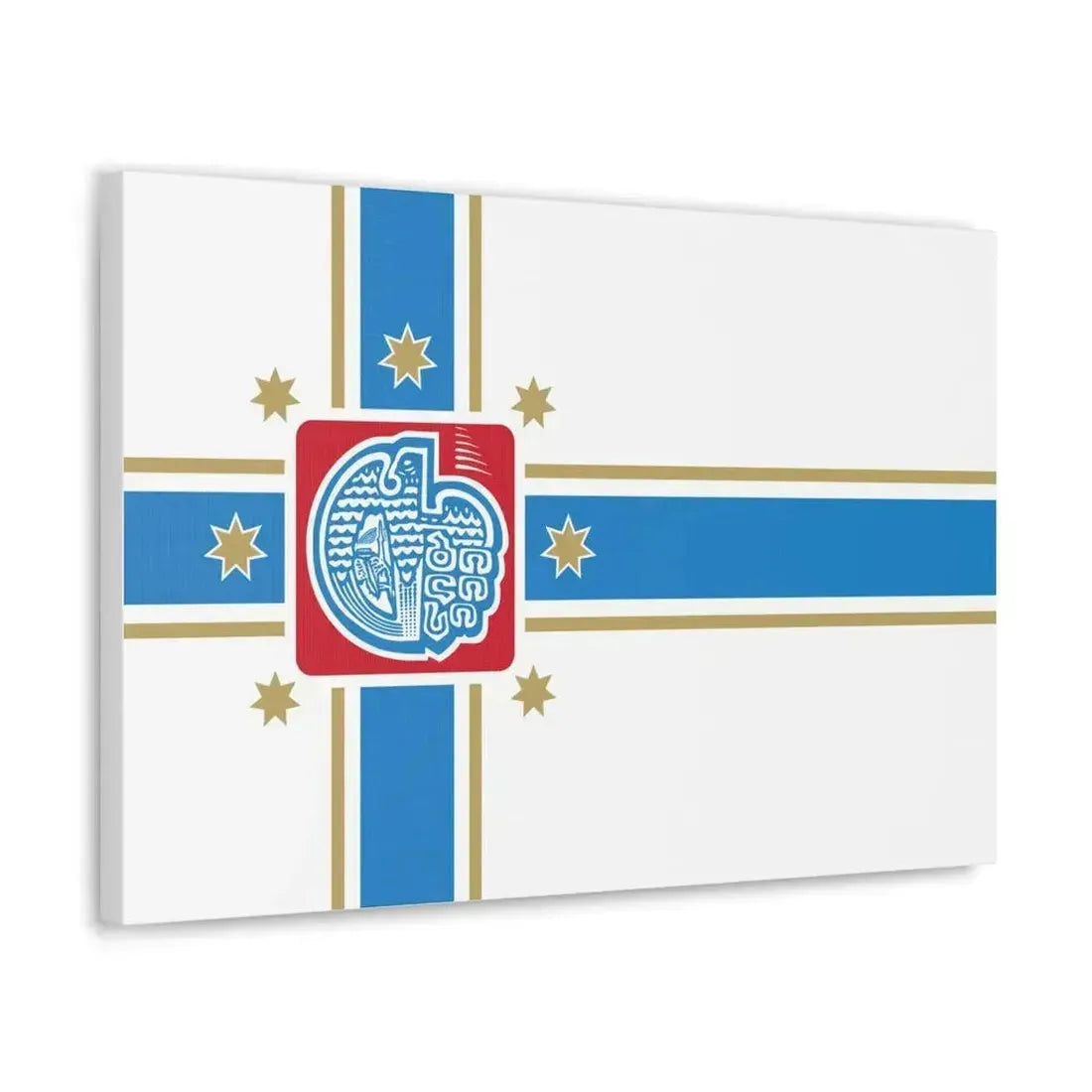Flag of Tbilisi Georgia - Canvas Wall Art - The Sticker Space
