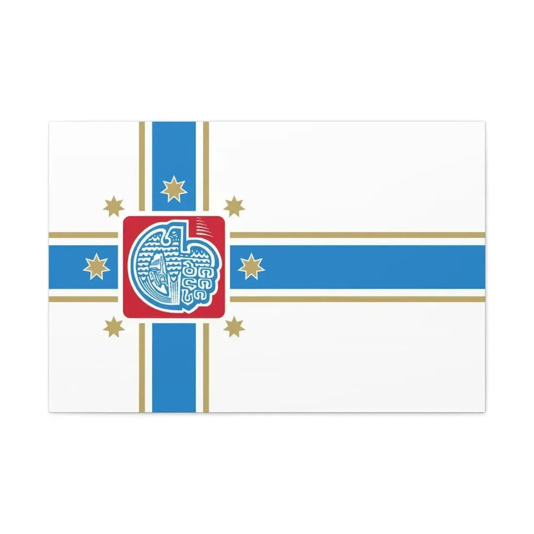 Flag of Tbilisi Georgia - Canvas Wall Art - The Sticker Space