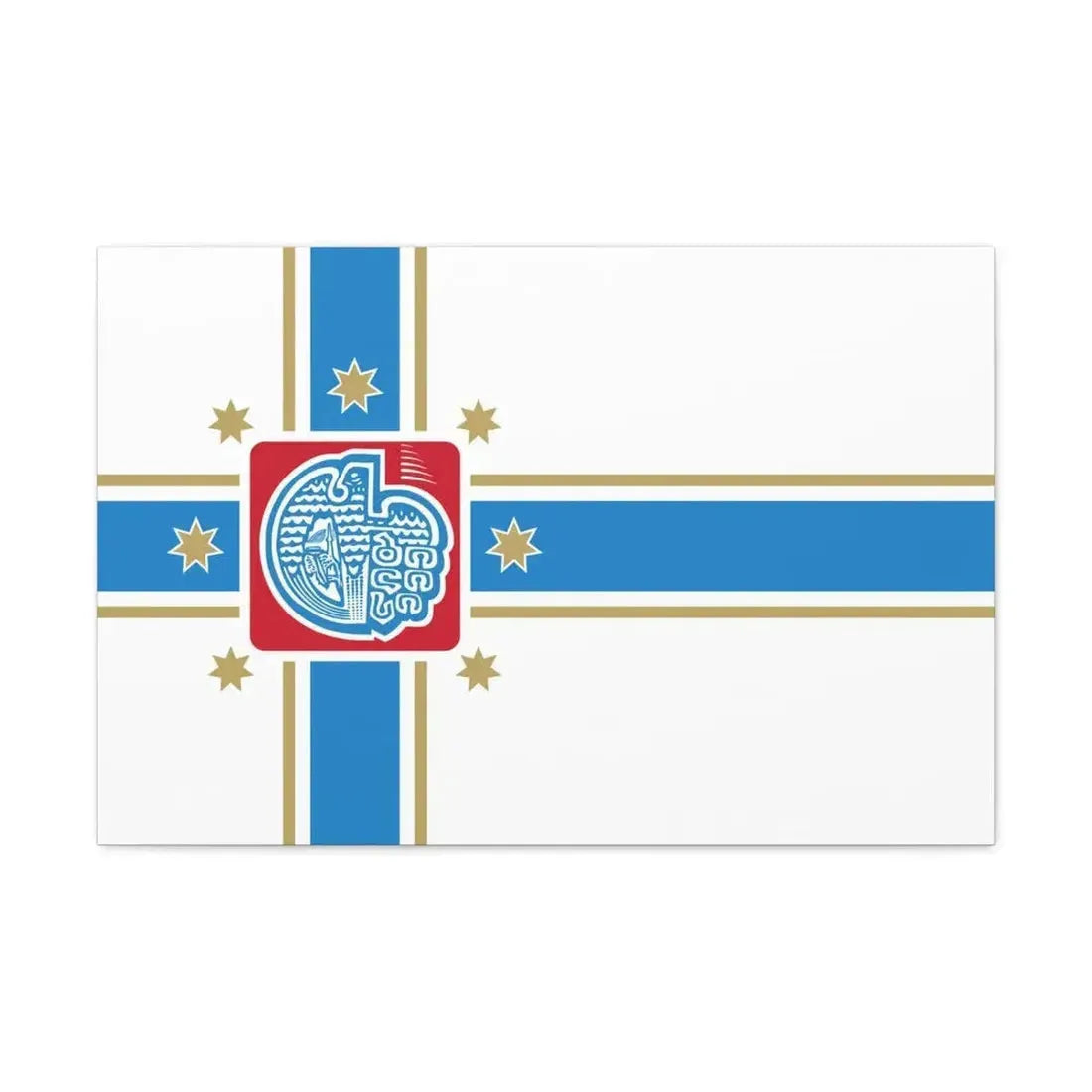 Flag of Tbilisi Georgia - Canvas Wall Art - The Sticker Space