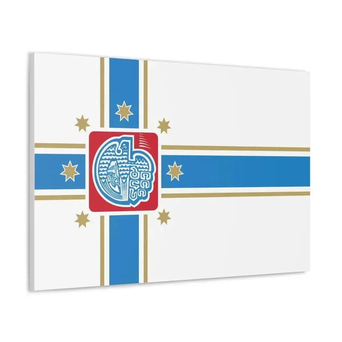 Flag of Tbilisi Georgia - Canvas Wall Art - The Sticker Space