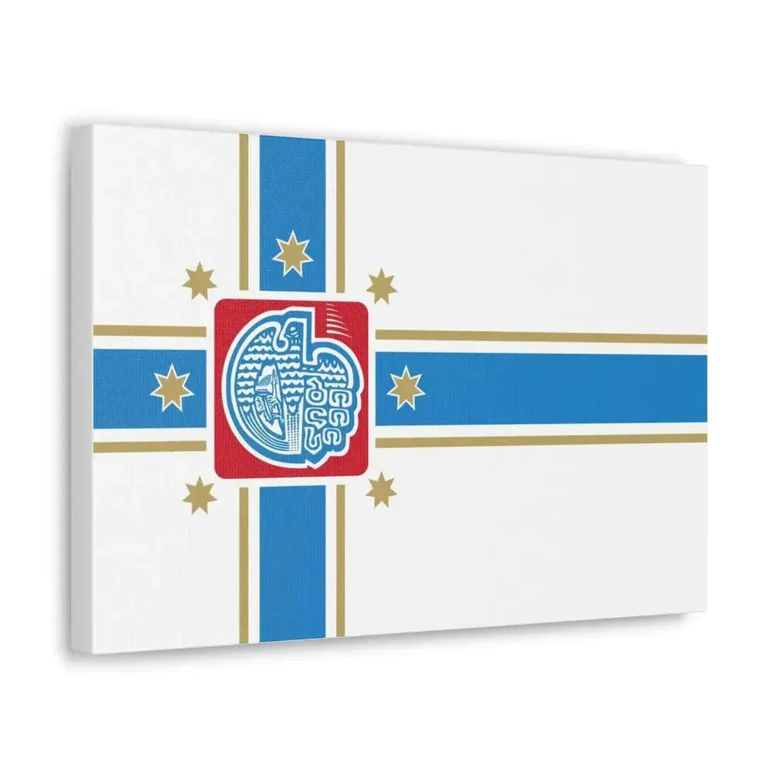 Flag of Tbilisi Georgia - Canvas Wall Art - The Sticker Space