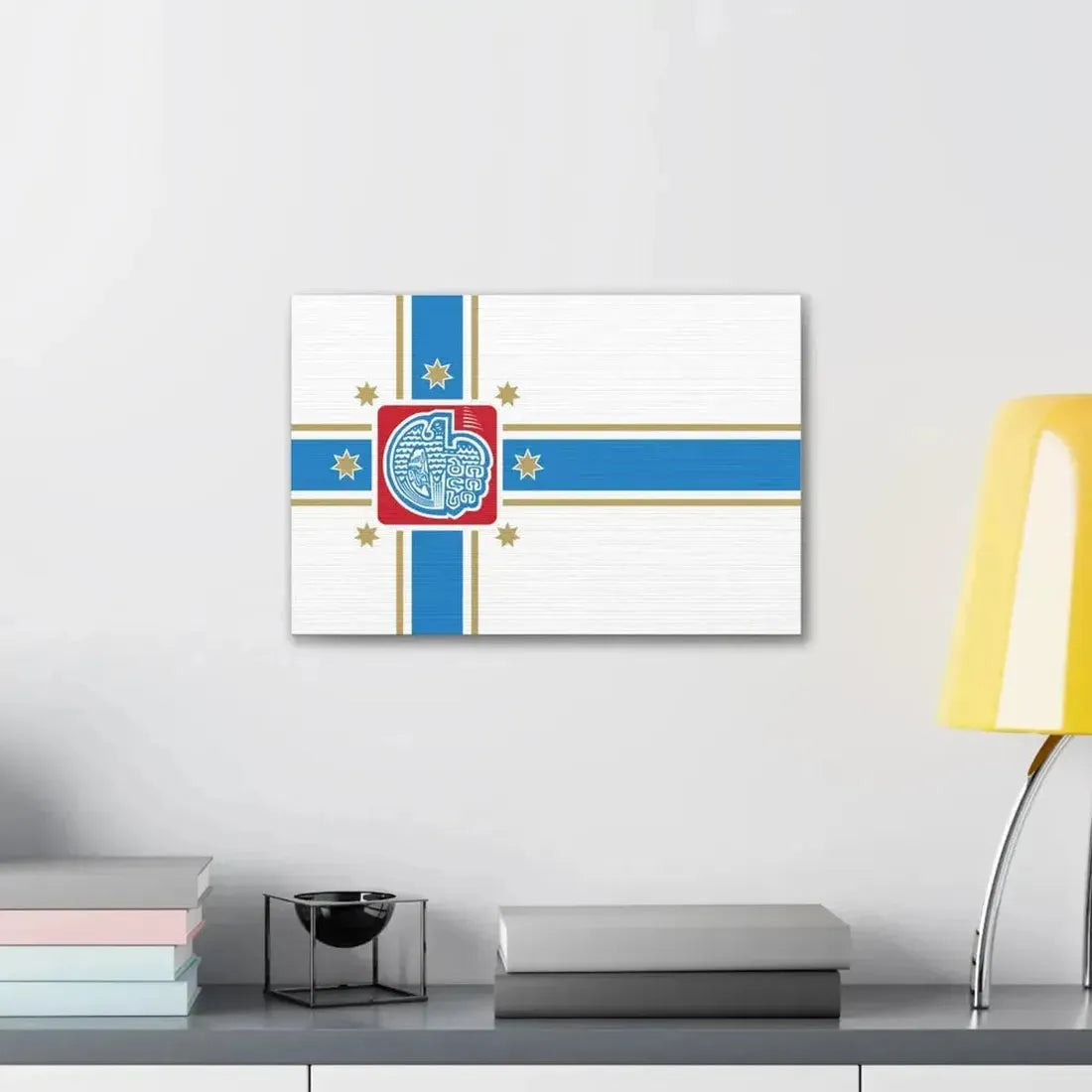 Flag of Tbilisi Georgia - Canvas Wall Art - The Sticker Space