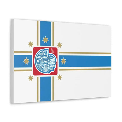 Flag of Tbilisi Georgia - Canvas Wall Art - The Sticker Space