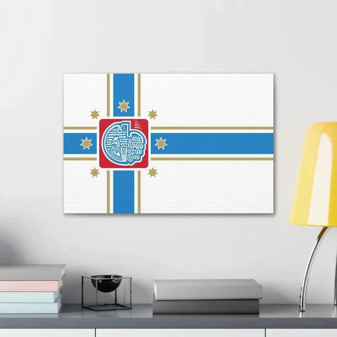 Flag of Tbilisi Georgia - Canvas Wall Art - The Sticker Space