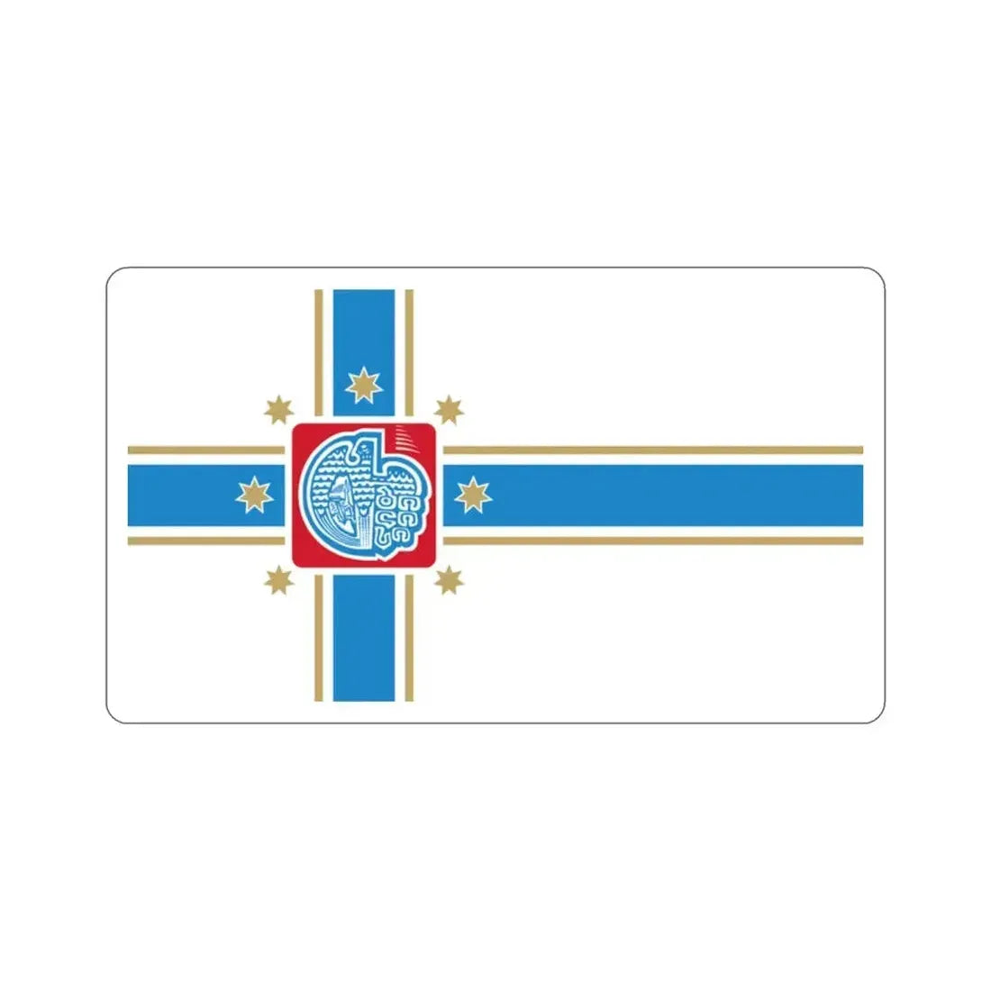 Flag of Tbilisi Georgia STICKER Vinyl Die-Cut Decal 2 Inch - The Sticker Space