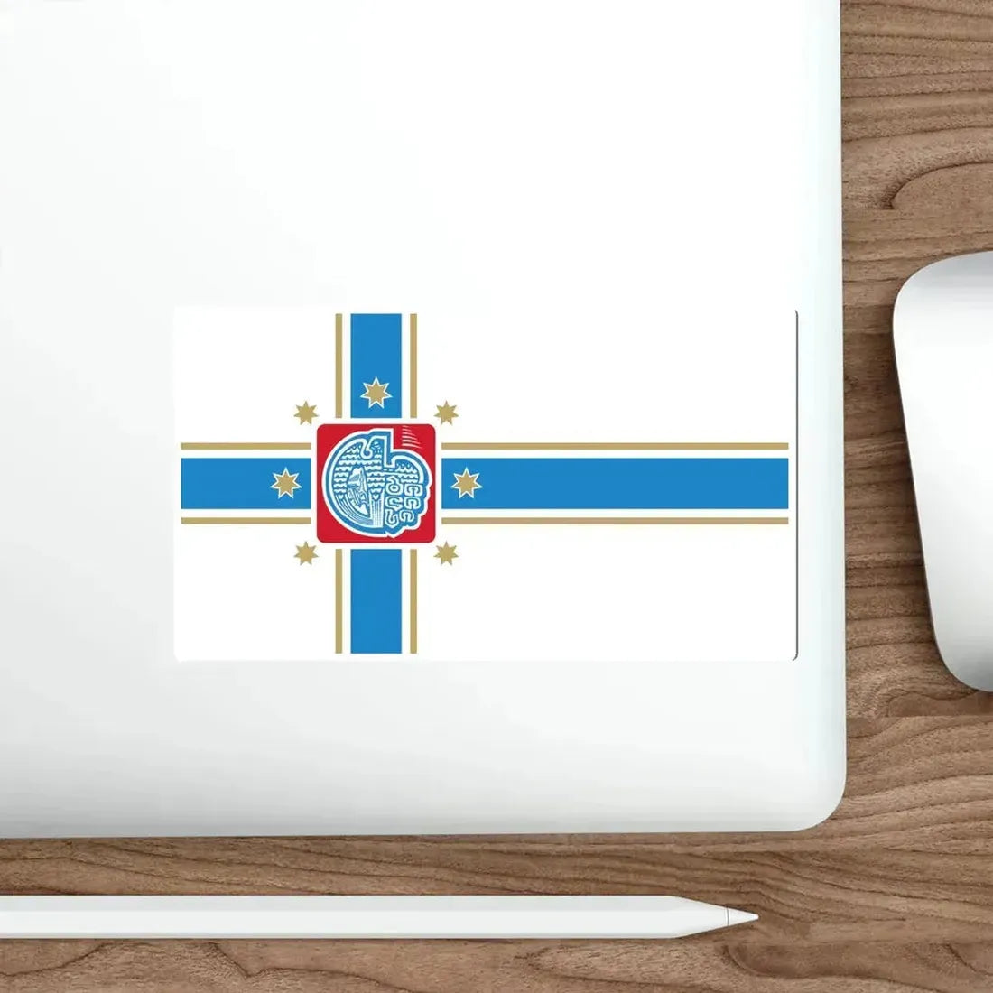 Flag of Tbilisi Georgia STICKER Vinyl Die-Cut Decal - The Sticker Space