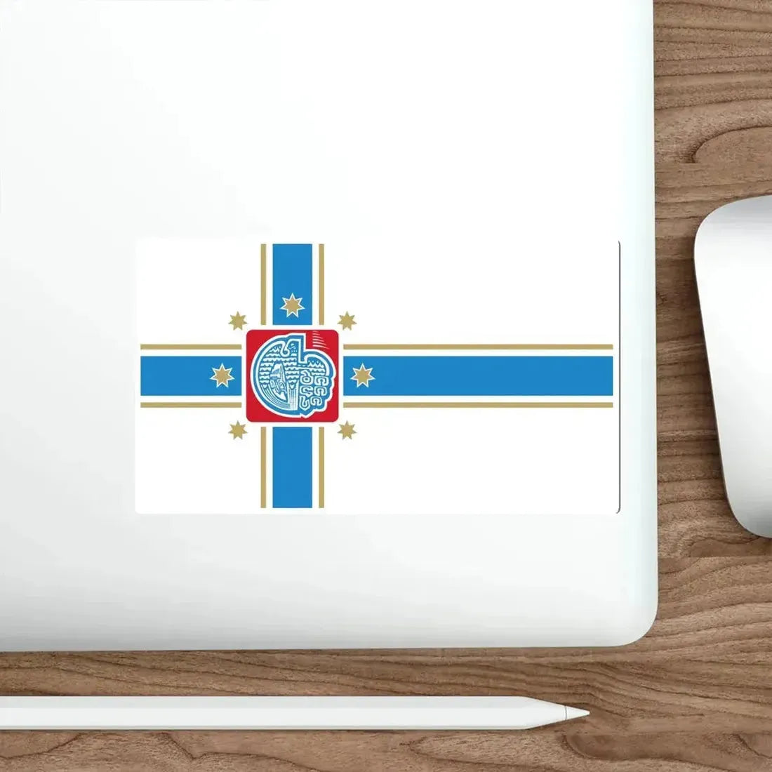 Flag of Tbilisi Georgia STICKER Vinyl Die-Cut Decal - The Sticker Space