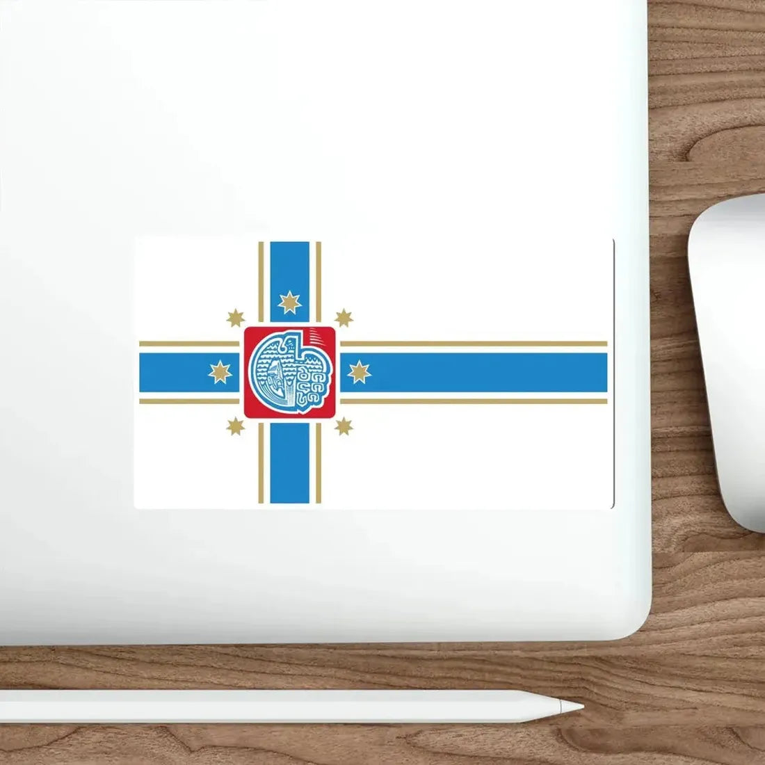 Flag of Tbilisi Georgia STICKER Vinyl Die-Cut Decal - The Sticker Space