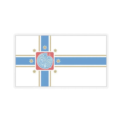 Flag of Tbilisi Georgia - STICKER Vinyl Kiss-Cut Decal 2 Inch Transparent - The Sticker Space